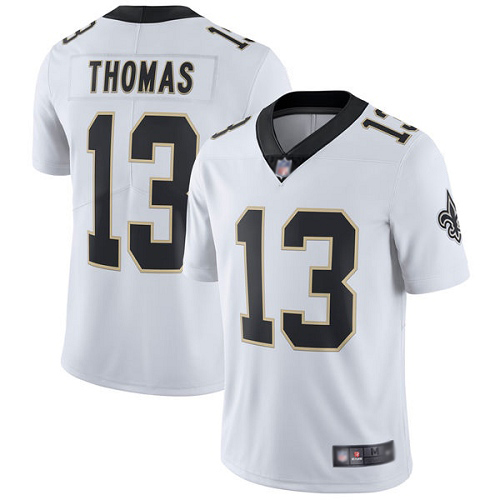 Men New Orleans Saints Limited White Michael Thomas Road Jersey NFL Football #13 Vapor Untouchable Jersey